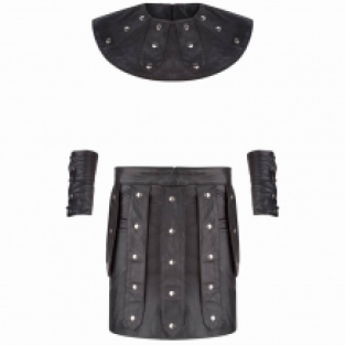 Heren Leren Fetish Party Gladiator Kostuum