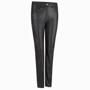 Dames Leren Broek Model Jeans