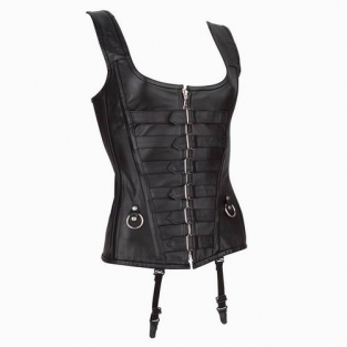 Model 01 Leren Corset  Zwart