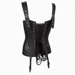 Model 01 Leren Corset  Zwart