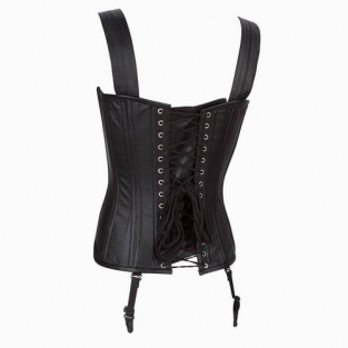 Model 04 Leren Corset Zwart