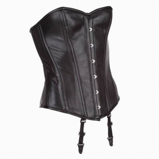 Model 10 Leren Corset Zwart