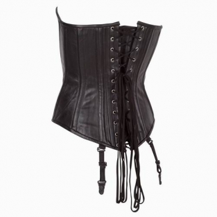 Model 10 Leren Corset Zwart